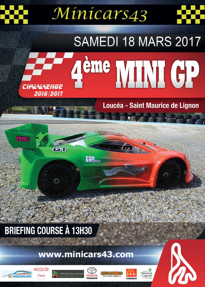 Affiche 4ème Mini GP 2016-17
