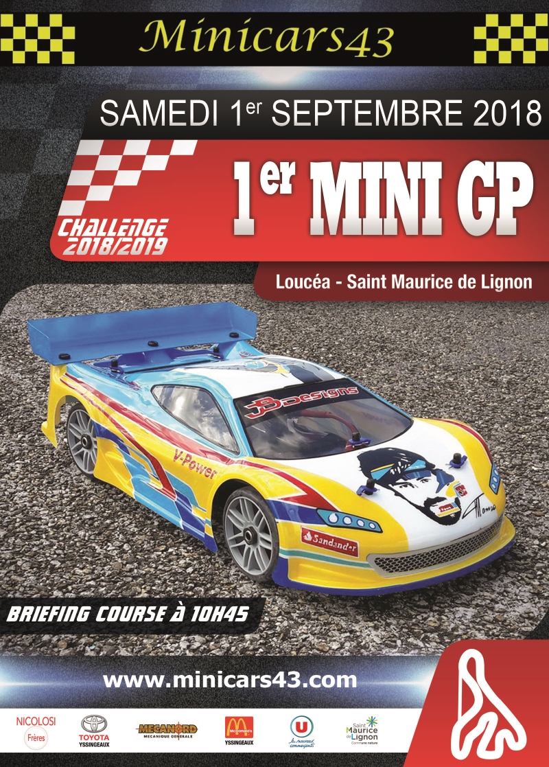 Affiche 1er Mini GP 2018/2019