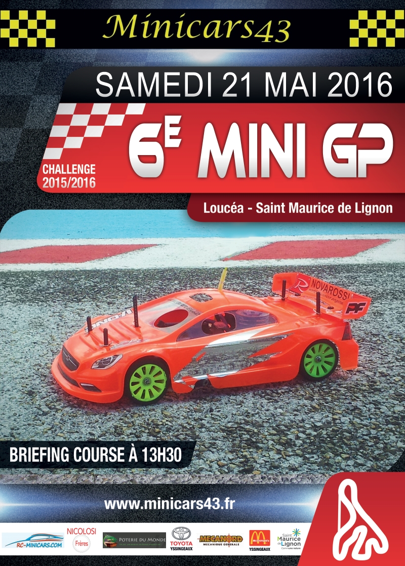 Affiche 6ème Mini GP 2015-16