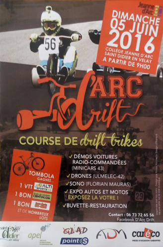 Affiche D'Arc Drift 2016