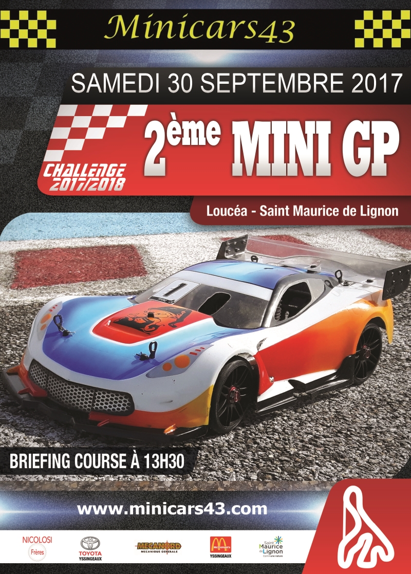 Affiche 2ème Mini GP 2017/2018