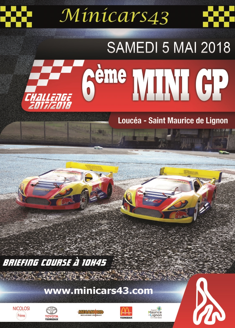 Affiche 6ème Mini GP 2017/2018