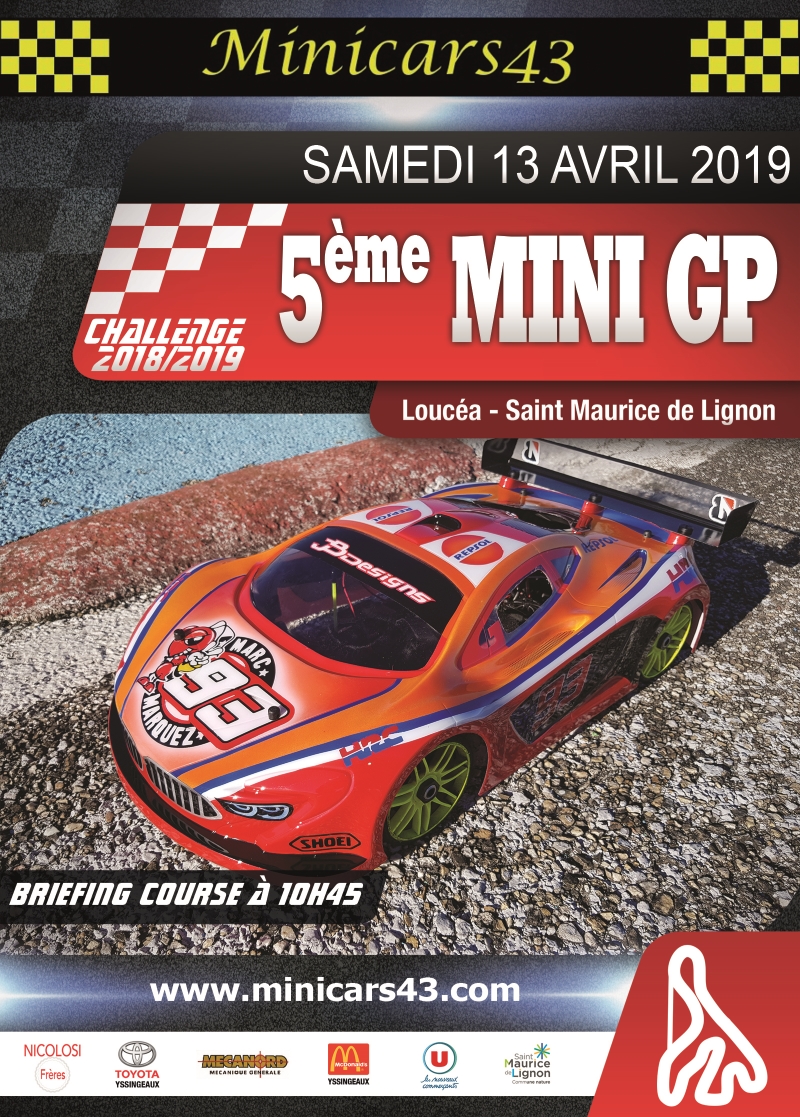 Affiche 5ème Mini GP 2018-19